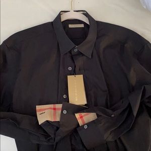 Burberry Brit Black long sleeve dress shirt